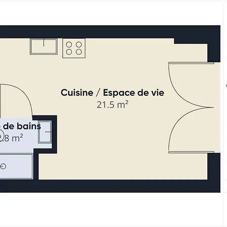 Apartment Desert Point - Pour 3 - Piscine Commune *